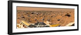 Panoramic View of Mars-Stocktrek Images-Framed Photographic Print