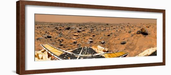 Panoramic View of Mars-Stocktrek Images-Framed Photographic Print