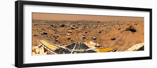 Panoramic View of Mars-Stocktrek Images-Framed Photographic Print