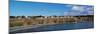 Panoramic View of Mendocino Town and Pacific Ocean in Northern California-null-Mounted Photographic Print