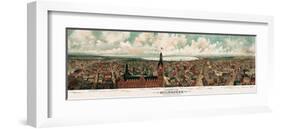 Panoramic View of Milwaukee, Wisconsin, 1898-Gugler Litho^-Framed Giclee Print