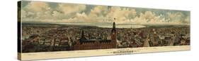 Panoramic View of Milwaukee, Wisconsin, 1898-Gugler Litho^-Stretched Canvas