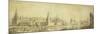 Panoramic View of Moscow Kremlin by the End of the 18th Century, End 1790s-Giacomo Antonio Domenico Quarenghi-Mounted Giclee Print