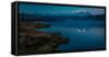 Panoramic view of Mount Denali, previously known as McKinley from Wonder Lake, Denali National P...-null-Framed Stretched Canvas