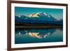 Panoramic view of Mount Denali, previously known as McKinley from Wonder Lake, Denali National P...-null-Framed Photographic Print