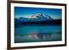 Panoramic view of Mount Denali, previously known as McKinley from Wonder Lake, Denali National P...-null-Framed Photographic Print