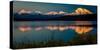 Panoramic view of Mount Denali, previously known as McKinley from Wonder Lake, Denali National P...-null-Stretched Canvas