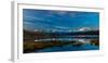 Panoramic view of Mount Denali, previously known as McKinley from Wonder Lake, Denali National P...-null-Framed Photographic Print