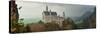 Panoramic View of Neuschwanstein Castle in Bavarian Alps, Germany-auris-Stretched Canvas