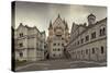 Panoramic View of Neuschwanstein Castle in Bavarian Alps, Germany-auris-Stretched Canvas