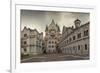 Panoramic View of Neuschwanstein Castle in Bavarian Alps, Germany-auris-Framed Photographic Print