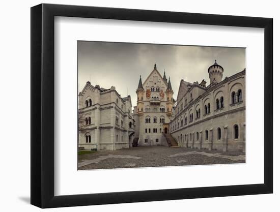 Panoramic View of Neuschwanstein Castle in Bavarian Alps, Germany-auris-Framed Photographic Print