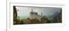 Panoramic View of Neuschwanstein Castle in Bavarian Alps, Germany-auris-Framed Photographic Print