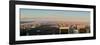 Panoramic view of New York City and Central Park from "Top of the Rock" viewing area at Rockefel...-null-Framed Photographic Print