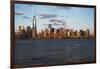 Panoramic View of New York City Skyline on Water Featuring One World Trade Center (1Wtc), Freedom T-Joseph Sohm-Framed Photographic Print