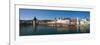 Panoramic View of Old Town Lucerne-George Oze-Framed Photographic Print