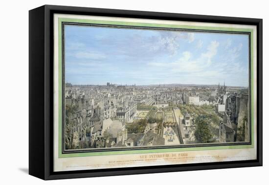 Panoramic View of Paris Towards the North, 1786-Louis-Nicolas de Lespinasse-Framed Stretched Canvas