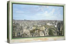 Panoramic View of Paris Towards the North, 1786-Louis-Nicolas de Lespinasse-Stretched Canvas