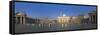 Panoramic View of Piazza San Pietro and St Peter's Basilica, the Vatican, Rome, Italy-Michele Falzone-Framed Stretched Canvas