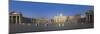 Panoramic View of Piazza San Pietro and St Peter's Basilica, the Vatican, Rome, Italy-Michele Falzone-Mounted Photographic Print