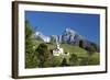 Panoramic View of Pizzo Di Prata and Daloo Surrounded by Green Meadows, Chiavenna Valley-Roberto Moiola-Framed Photographic Print