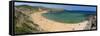 Panoramic View of Platja De Cavalleria (Cavalleria Beach)-Stuart Black-Framed Stretched Canvas