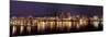 Panoramic View of Portland Waterfront, Oregon, USA-Brent Bergherm-Mounted Photographic Print