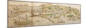 Panoramic View of Rhodes, 1486-Erhard Reuwich-Mounted Premium Giclee Print