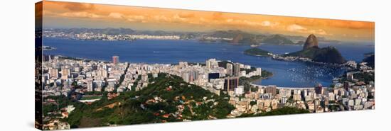 Panoramic View Of Rio De Janeiro, Brazil Landscape-SNEHITDESIGN-Stretched Canvas