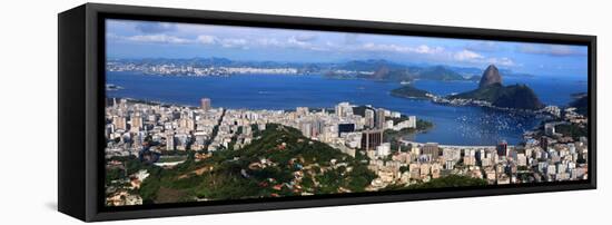 Panoramic View Of Rio De Janeiro, Brazil Landscape-SNEHITDESIGN-Framed Stretched Canvas
