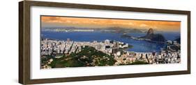 Panoramic View Of Rio De Janeiro, Brazil Landscape-SNEHITDESIGN-Framed Photographic Print