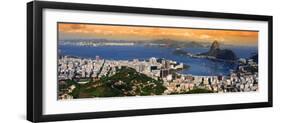 Panoramic View Of Rio De Janeiro, Brazil Landscape-SNEHITDESIGN-Framed Photographic Print