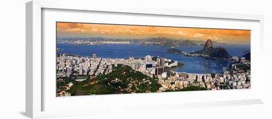 Panoramic View Of Rio De Janeiro, Brazil Landscape-SNEHITDESIGN-Framed Photographic Print