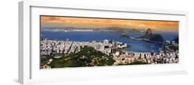 Panoramic View Of Rio De Janeiro, Brazil Landscape-SNEHITDESIGN-Framed Photographic Print