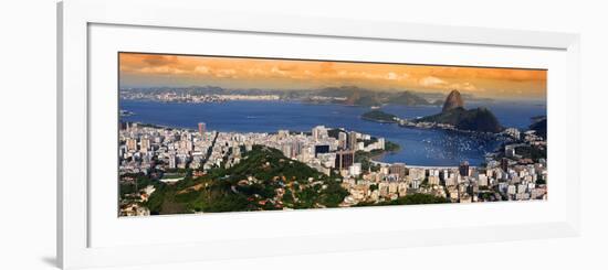 Panoramic View Of Rio De Janeiro, Brazil Landscape-SNEHITDESIGN-Framed Photographic Print