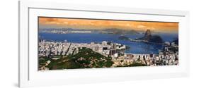 Panoramic View Of Rio De Janeiro, Brazil Landscape-SNEHITDESIGN-Framed Photographic Print