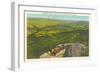 Panoramic View of Rocky Cliffs, Skyline Drive-null-Framed Art Print