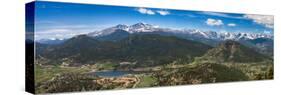 Panoramic View of Rocky Mountains from Prospect Mountain, Estes Park, Colorado, USA-Nataliya Hora-Stretched Canvas