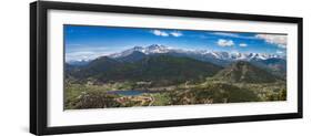 Panoramic View of Rocky Mountains from Prospect Mountain, Estes Park, Colorado, USA-Nataliya Hora-Framed Premium Photographic Print