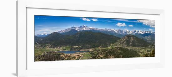 Panoramic View of Rocky Mountains from Prospect Mountain, Estes Park, Colorado, USA-Nataliya Hora-Framed Photographic Print