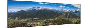 Panoramic View of Rocky Mountains from Prospect Mountain, Estes Park, Colorado, USA-Nataliya Hora-Mounted Photographic Print