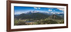 Panoramic View of Rocky Mountains from Prospect Mountain, Estes Park, Colorado, USA-Nataliya Hora-Framed Photographic Print