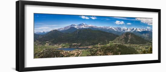 Panoramic View of Rocky Mountains from Prospect Mountain, Estes Park, Colorado, USA-Nataliya Hora-Framed Photographic Print