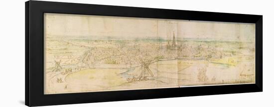 Panoramic View of S'Hertogenbosch, C.1545-50-Anthonis van den Wyngaerde-Framed Giclee Print