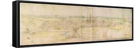 Panoramic View of S'Hertogenbosch, C.1545-50-Anthonis van den Wyngaerde-Framed Stretched Canvas