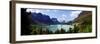 Panoramic View of Saint Mary Lake, West Glacier 'Going to Sun Road', Montana, USA-null-Framed Photographic Print