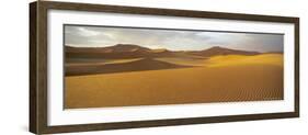 Panoramic View of Sand Dunes in Sand Sea, Sossusvlei, Namib Naukluft Park, Namibia, Africa-Lee Frost-Framed Photographic Print