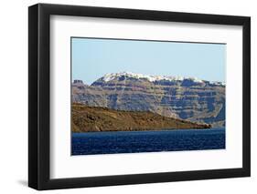 Panoramic View of Santorini's City-Ursula1964-Framed Photographic Print