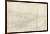 Panoramic View of Segovia from the East (Pen and Brown Ink with Touches of Blue Wash over Black Cha-Anthonis van den Wyngaerde-Framed Giclee Print