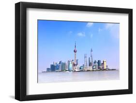 Panoramic View of Shanghai Skyline, China-Zoom-zoom-Framed Photographic Print